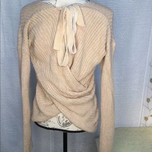 Charlotte Russe Open Back Sweater